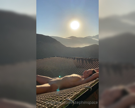 Steph in Space aka stephinspace OnlyFans - Good morning from my little hammock of heaven! I feel like I’m in a dream This is my view from 1