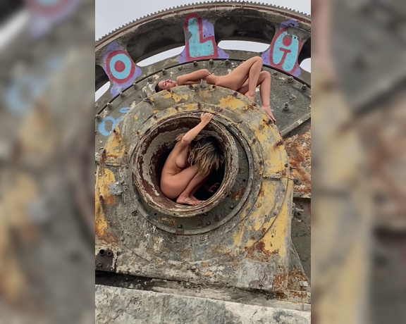 Steph in Space aka stephinspace OnlyFans - Got to explore and make art at this old abandoned cement factory during the first part of my road 8