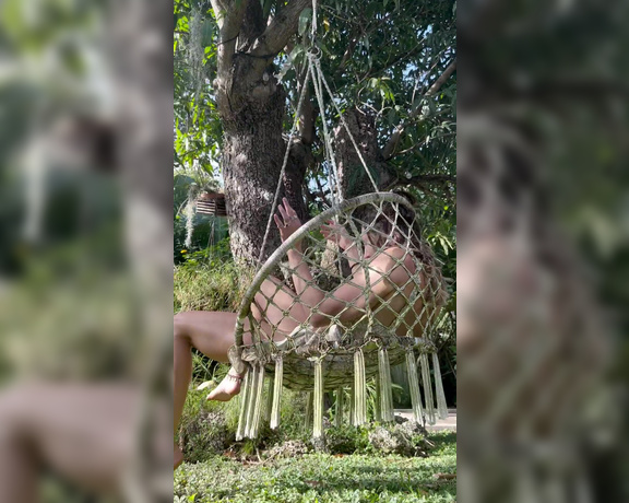 Steph in Space aka stephinspace OnlyFans - Swing the day away with miii under this massive beautiful mango tree I am wearing absolutely nothi