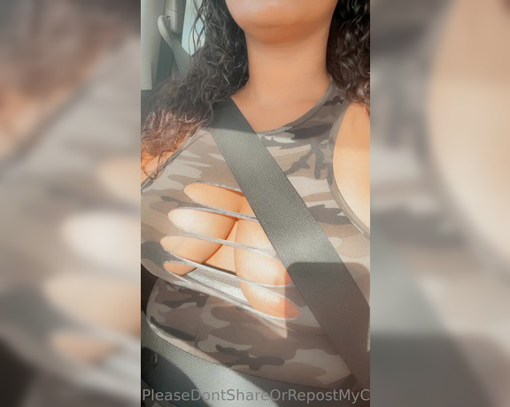 Candy Kane aka geminibynature OnlyFans - My boobs at a red light