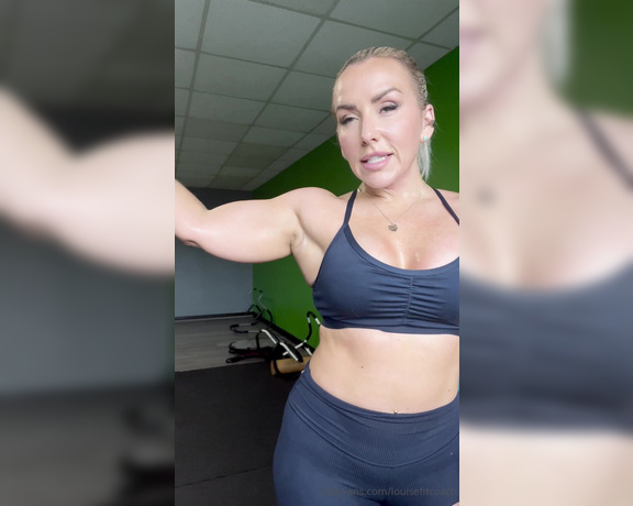 LouiseFitcoach aka louisefitcoach OnlyFans - Thought I’d post a flexing video after my cardio today Obs can’t do it nude in the gym ) Some