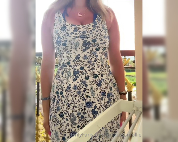 Princess Mollie aka princessmollie OnlyFans - Getting undressed on the balcony