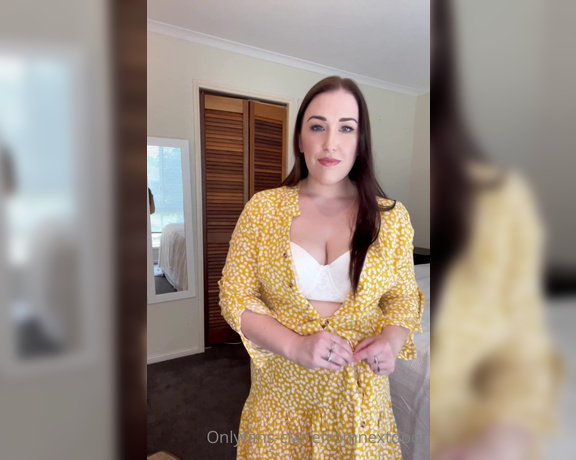 PeekatClaire aka peekatclaire OnlyFans - Happy MYLF Monday Since you liked the yellow dress so much, here’s me taking it off
