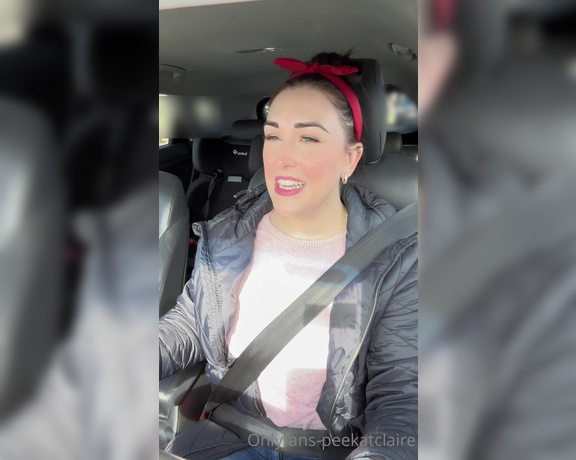 PeekatClaire aka peekatclaire OnlyFans - Car Chat about nothing exciting