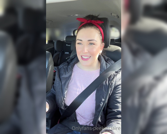 PeekatClaire aka peekatclaire OnlyFans - Car Chat about nothing exciting