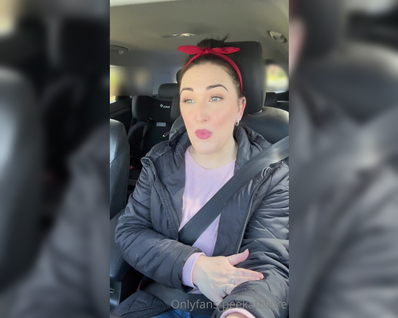 PeekatClaire aka peekatclaire OnlyFans - Car Chat about nothing exciting