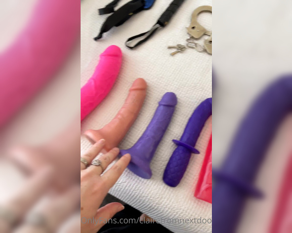 PeekatClaire aka peekatclaire OnlyFans - Did someone say sex toys… Just like to add that my favourite sex toy isn’t featured,