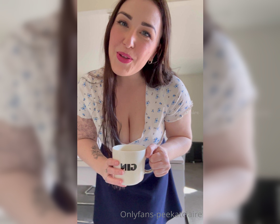 PeekatClaire aka peekatclaire OnlyFans - Do you like cake with your coffee