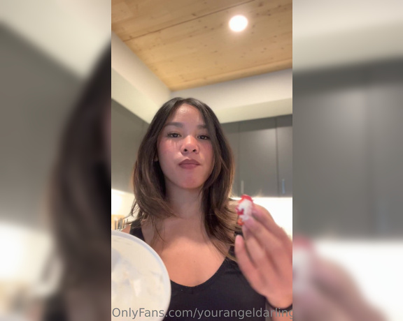 Angel Darling aka yourangeldarling OnlyFans - Strawberry tastes soooo good