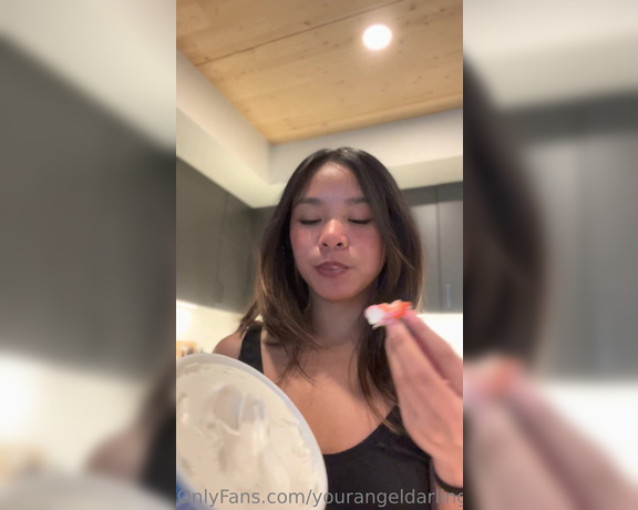 Angel Darling aka yourangeldarling OnlyFans - Strawberry tastes soooo good