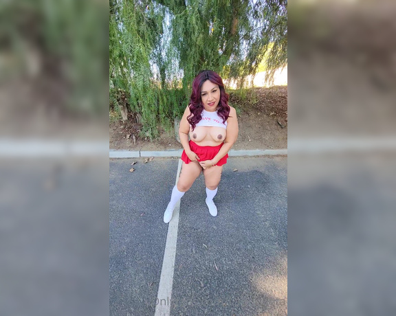 La Buenota aka labuenota OnlyFans - Having a little fun outdoors Going to release my Sex Video Friday Watch me Suck and