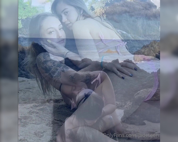 JadeTeen aka jadeteen OnlyFans - Got a lil messy in the sand earlier Once we’re up from our lil nap,