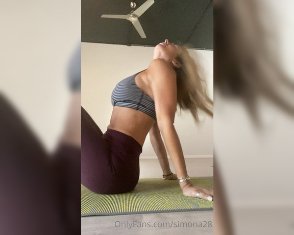 Simona04 aka simona04 OnlyFans - I’m all stretched out! Yoga is the move guys