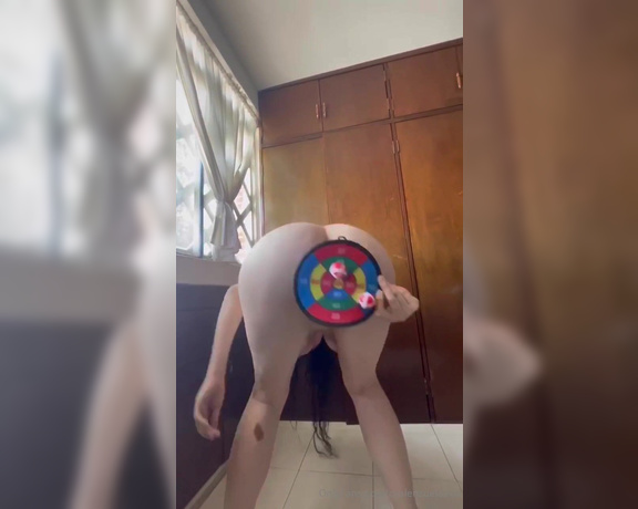 Claudia Valenzuela aka cvalenzuelaxxx OnlyFans - My stepson started playing darts with me, and I ended up showing him my huge ass