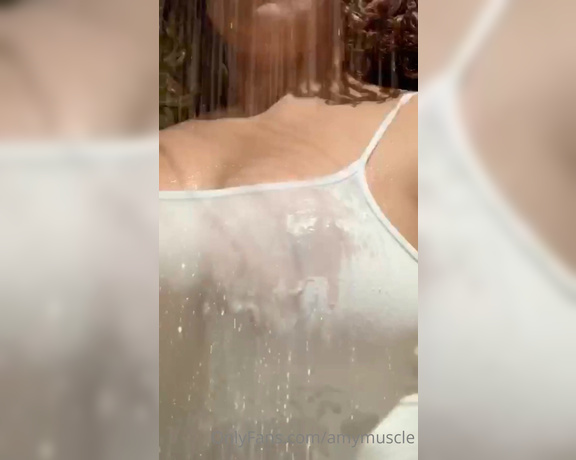 Amy Muscle aka amymuscle OnlyFans - The Shower Videoyou horny guys make me so wet! Here’s a close up wet shower white
