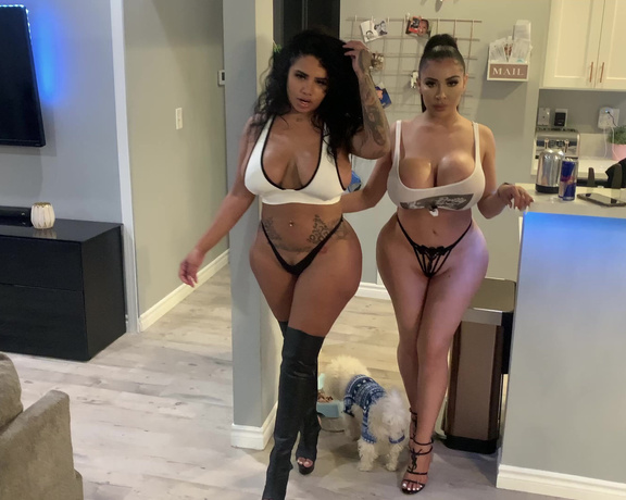 Yasmin Estrada aka yasminestrada OnlyFans - You like that you see Two huge big booty latinas