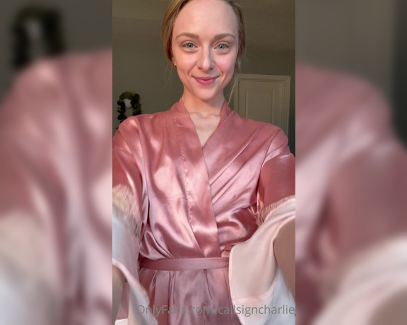 Charlie Rose aka callsigncharlie OnlyFans - Gooooooood morning Getting ready in a silky robe always puts me in a slutty mood