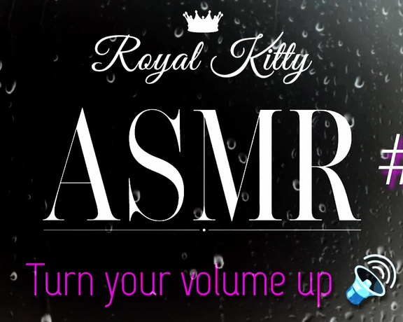 The Royal Kitty aka theroyalkitty OnlyFans - ASMR #6 Listen to my nasty, PHAT, wet pussy make macaroni noises as I tease and