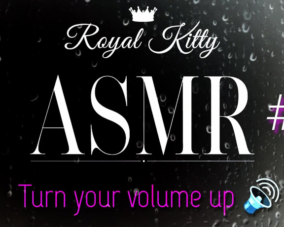 The Royal Kitty aka theroyalkitty OnlyFans - ASMR #6 Listen to my nasty, PHAT, wet pussy make macaroni noises as I tease and