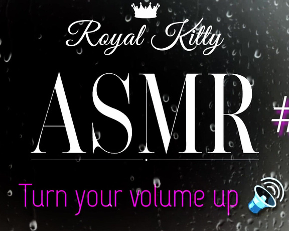 The Royal Kitty aka theroyalkitty OnlyFans - ASMR #6 Listen to my nasty, PHAT, wet pussy make macaroni noises as I tease and