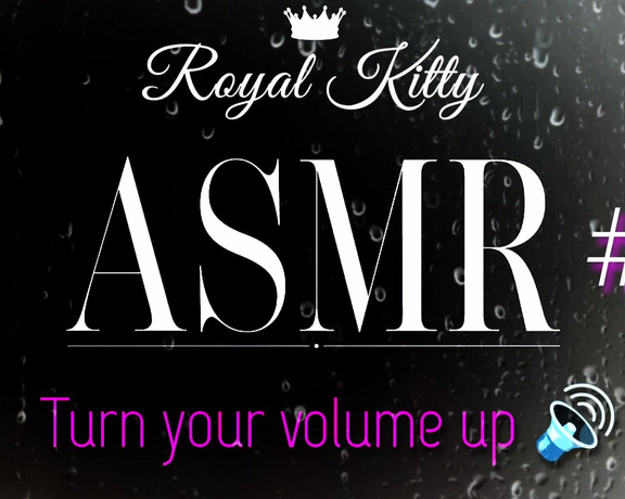 The Royal Kitty aka theroyalkitty OnlyFans - ASMR #6 Listen to my nasty, PHAT, wet pussy make macaroni noises as I tease and