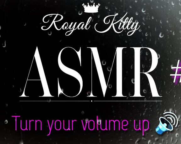 The Royal Kitty aka theroyalkitty OnlyFans - ASMR #6 Listen to my nasty, PHAT, wet pussy make macaroni noises as I tease and