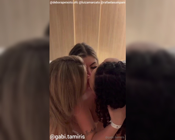 Gabrieli Tamiris aka gabitamiris OnlyFans - Me and 4 girlfriends just going down on each other Who would you fuck first let