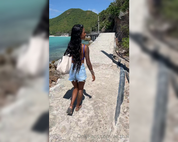 Ae Asia aka aeasia OnlyFans - Please walk to the beach with me!