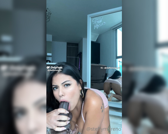 Steffy Moreno aka steffymoreno OnlyFans - That huge black dick brought me back good memories…Either by licking those big balls or giving