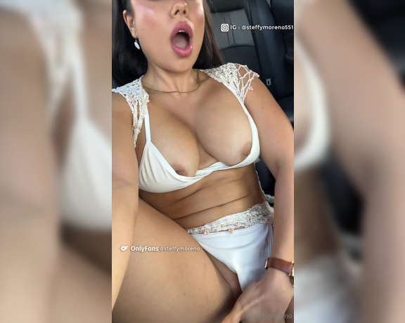 Steffy Moreno aka steffymoreno OnlyFans - I love to finger and to get my pussy fingered in the car, that always makes