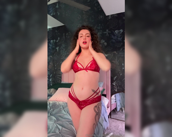 Inspire Erotics aka inspireerotics OnlyFans - Let’s see what’s under my spicy red lingerie