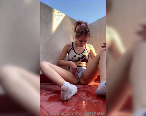 Mica Natali aka miicaelanatali OnlyFans - Dirty feet for those who like it in my terrace