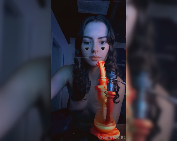 Stella Violet aka stellaviolet OnlyFans - Here’s a lil smokey okey vid for you big clouds guaranteed have a good night