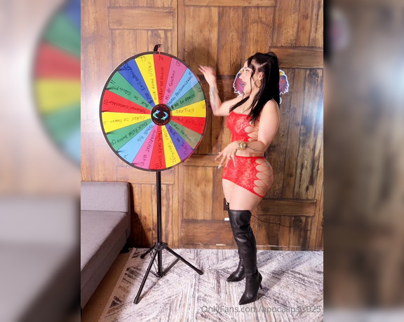 Apocalipsis aka apocalipsis025 OnlyFans - GIRA LA RULETA esta es la rueda MS GRANDE que he HECHO jams!