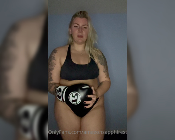 Sapphire Stone aka amazonsapphirestone OnlyFans - Preview of my 8 minute trash talk video… who’s taking me on in the ring after