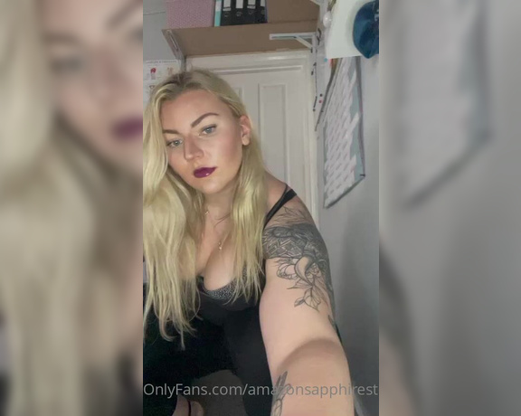 Sapphire Stone aka amazonsapphirestone OnlyFans - Another fabulous height comparison video with sexy humiliation talk Me in high heels vs 5’8 Tip