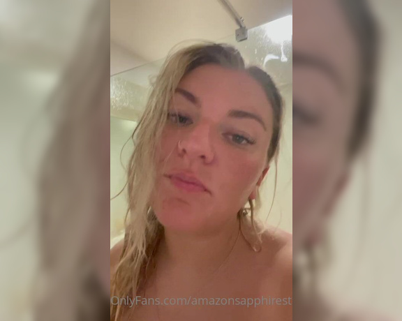 Sapphire Stone aka amazonsapphirestone OnlyFans - Who would like to join me in the shower