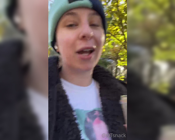 QTsnack aka qtsnack OnlyFans - Little vlog while Im on my morning walk! Say hi below if you enjoy these