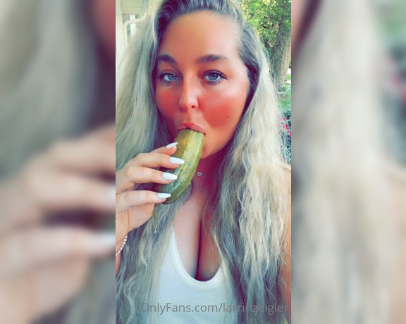 Larrin Zeigler aka larrinzeigler OnlyFans - The real question is, what does YOUR pickle taste like