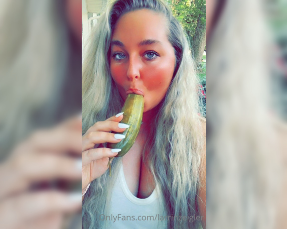 Larrin Zeigler aka larrinzeigler OnlyFans - The real question is, what does YOUR pickle taste like