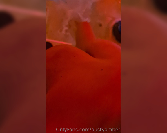 Busty Amber aka bustyamber OnlyFans - Any volunteers to get behind me and fuck me in the jacuzzi My sister and