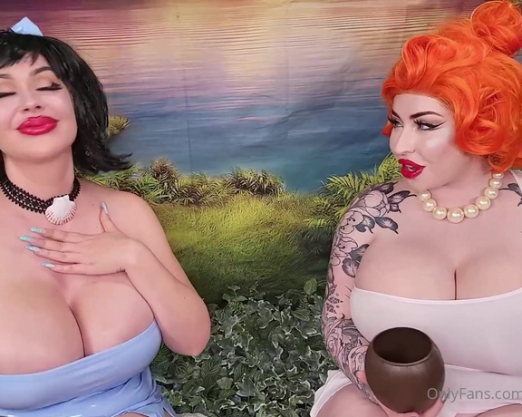 Juliette Michele aka bishoujomom OnlyFans - NEW YABBA DABBA DO US!! Wilma Flintstone & Betty Rubble Foot Job Masturbation Video just got