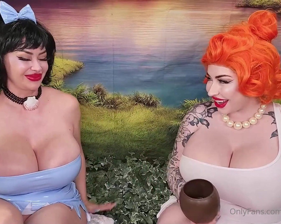 Juliette Michele aka bishoujomom OnlyFans - NEW YABBA DABBA DO US!! Wilma Flintstone & Betty Rubble Foot Job Masturbation Video just got