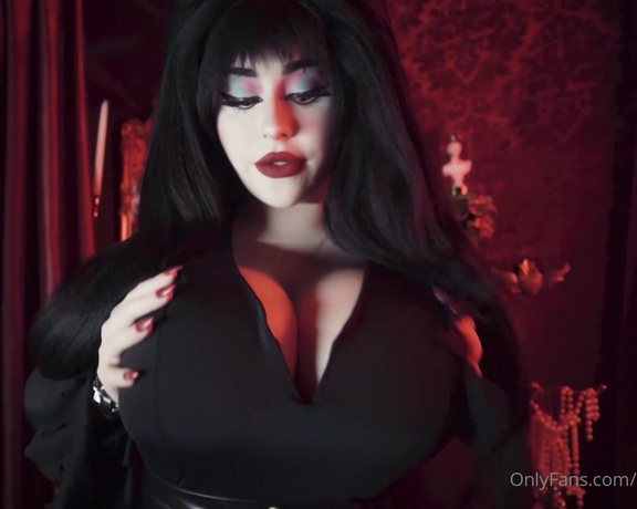 Juliette Michele aka bishoujomom OnlyFans - NEW 10min 50sec Elvira Breast Worshipping JOI Video Do you want to stroke your cock