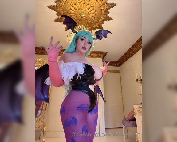 Juliette Michele aka bishoujomom OnlyFans - Morrigan Aensland loves showing off her body for you featuring @ecchixdoll as my Lilith