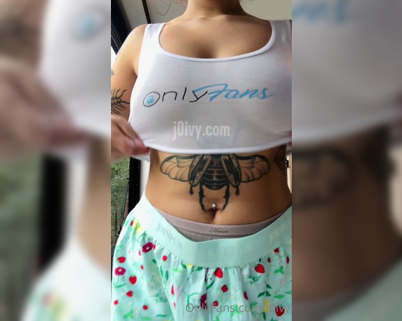 J0ivy aka j0ivy OnlyFans - Some titty drops mid painting today heheh