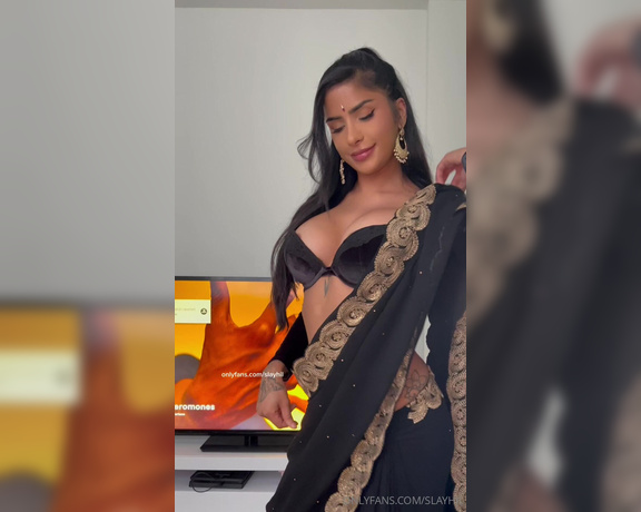 Slayhil aka slayhil OnlyFans - Yall voted for the black sari for my next sextape! it’s coming soon a blowjob,