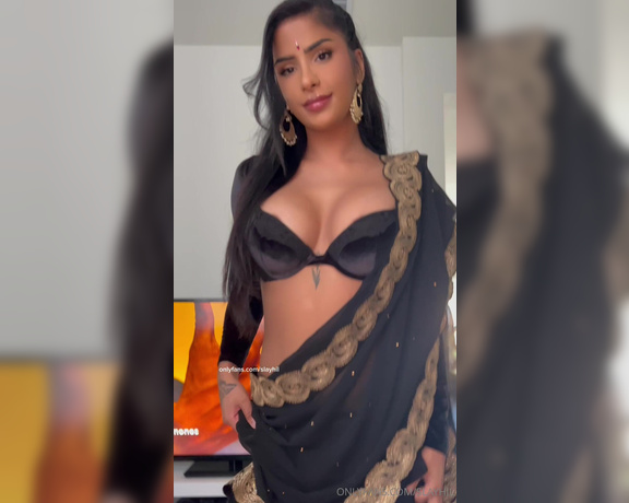 Slayhil aka slayhil OnlyFans - Yall voted for the black sari for my next sextape! it’s coming soon a blowjob,