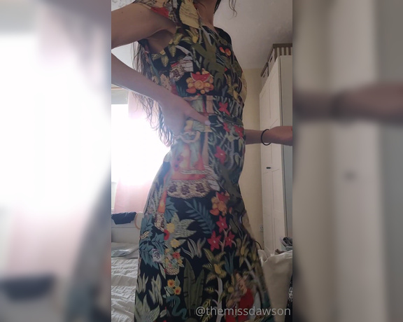 Miss Dawson aka themissdawson OnlyFans - Trying on a gorgeous vintage dress Thank you Paul )