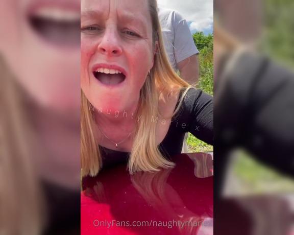 Mrs Marie x aka naughtymariex OnlyFans - Quick POV fuck over the bonnet yesterday I suppose Im a regular slutty country girl